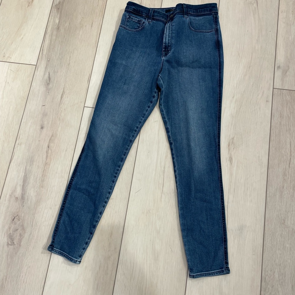 J Brand Blue Skinny Jeans High-Rise Tapered